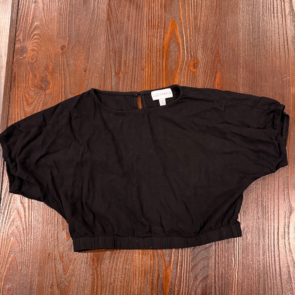 Lucy Paris Black Crop Top
